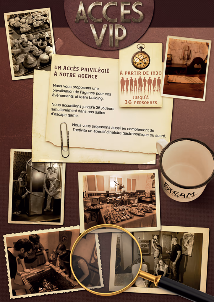 Privatisation Accès VIP de Steam Escape Limoges