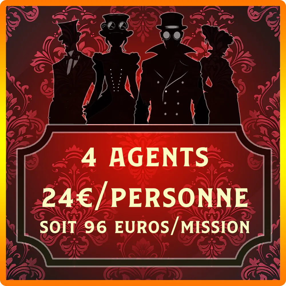 Tarif escape game pour 4 joueurs à Vichy