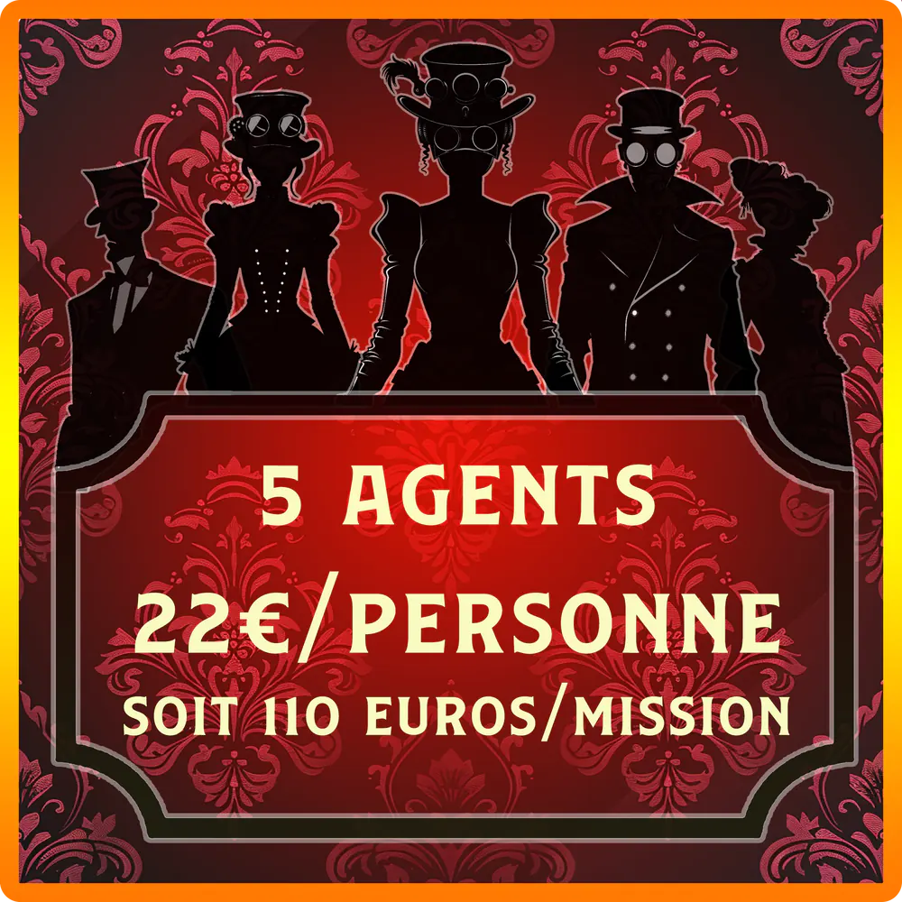 Tarif escape game pour 5 joueurs à Vichy