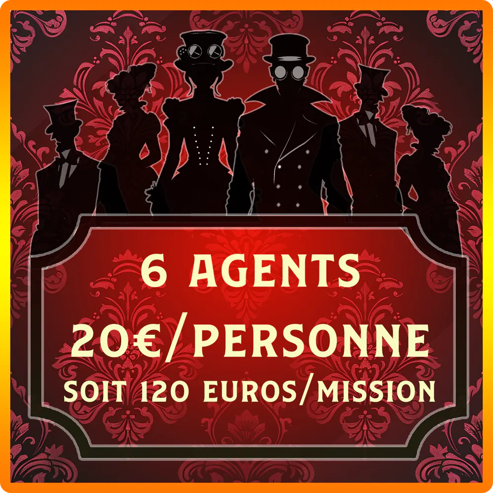 Tarif escape game pour 6 joueurs à Vichy